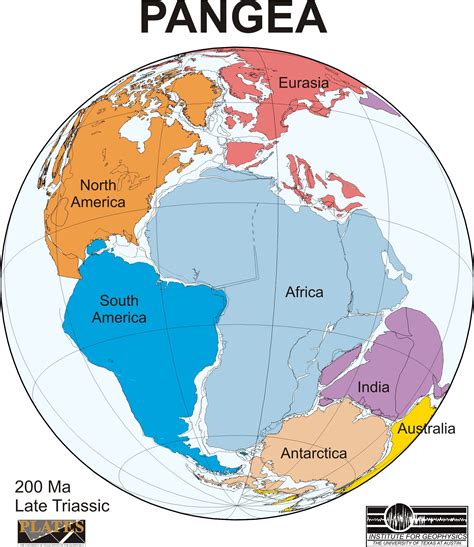 Pangea Geography Map Geology Pangea