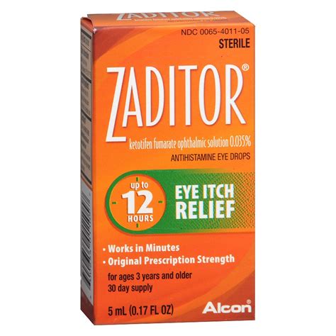 Help relieve eye allergy symptoms caused by pollen, ragweed, grass, animal hair & dander in minutes with these antihistamine eye drops containing ketotifen. Zaditor Antihistamine Eye Drops | Walgreens