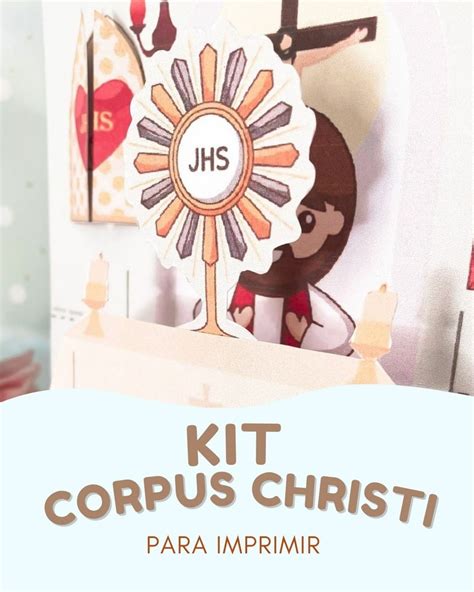 Kit Para Imprimir Catequese Corpus Christi