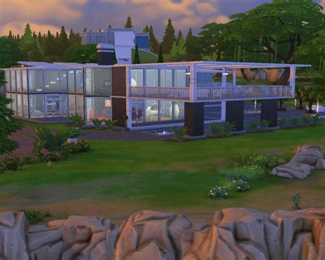 Modern Vista Home By Hannes16 At Mod The Sims Sims 4 Updates