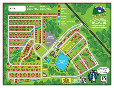 Park Map Pine Valley Park