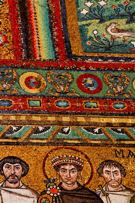 Justinian Mosaic Ravenna Italy Justinian The Great Was Byzantine