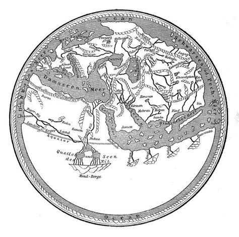 Earth Map Of Muhammad Al Idrisi From Circa 1150 14719395 Poster