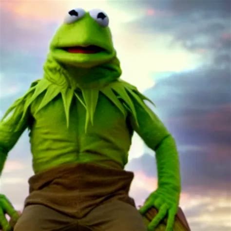 Photo Of Kermit The Frog As Thanos In Averngers Movie Stable