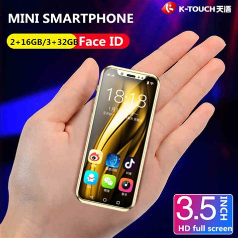 Super Small 4g Lte Phone K Touch I9 Mini Screen 3gb 32gb Smallest