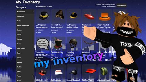 My Roblox Inventory Youtube
