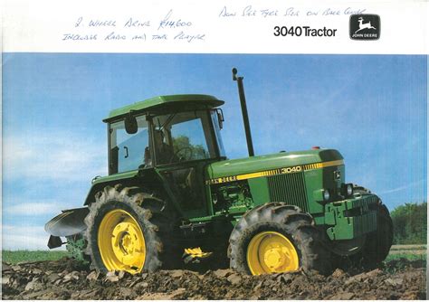 John Deere Tractor 3040 Brochure Ploughing