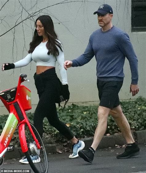 Nathan Buckley Enjoys A Morning Stroll With His Girlfriend Alex Pike Ahead Of His Final Afl Game
