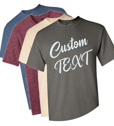 Custom T Shirt Custom Shirt Personalized Shirt You Choose Text