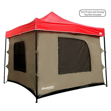 Solid Wall Camping Tent Attaches To Any 10x10 Easy Up Pop Up Canopy