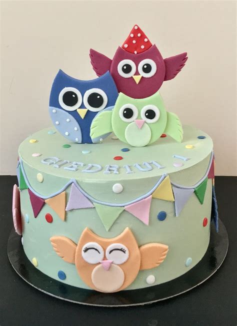 Pin by Kepinių namai on Vaikiški tortai Girl cakes Animal cakes Owl