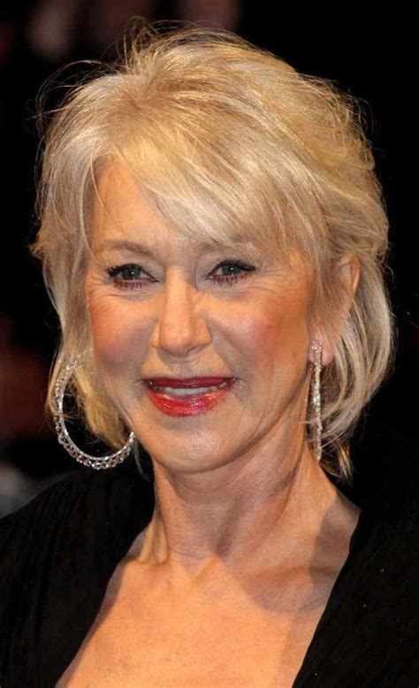 Helen Mirren Bob Hairstyles Wavy In 2023 Helen Mirren Hair Womens