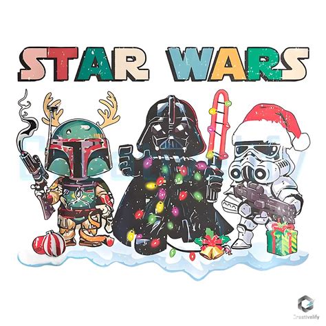 Star Wars Christmas Png Retro Vintage Mandalorian File Creativelify