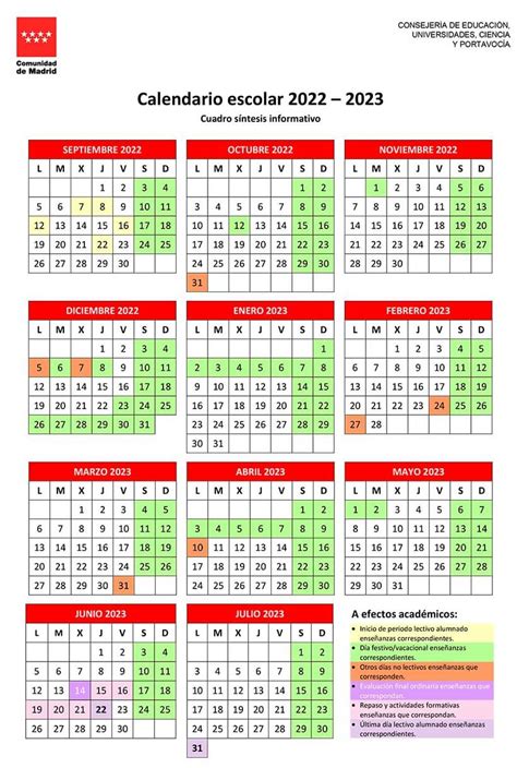 Calendario Escolar 2022 2023 Más De 80 Plantillas Y Horarios Para Imprimir