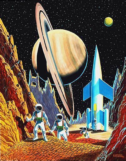 The Vault Of The Atomic Space Age Retro Futurism Vintage Space Art