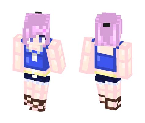 Get Purple Elf Girl Minecraft Skin For Free