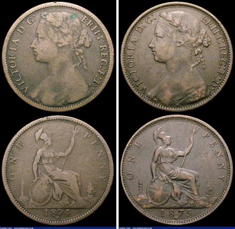 NumisBids London Coins Ltd Auction 167 Lot 2496 Pennies 2 1875H