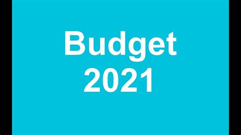 Budget 2021 Pillars Of Budget 2021 2022 Youtube