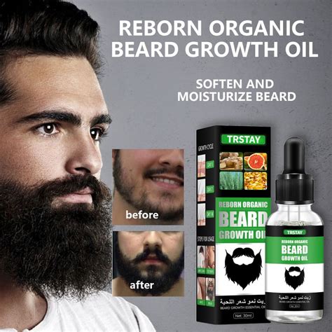 Mens Beard Growth Oil Fluid Nourishing Beard Chest Hair Growth Tool