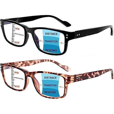 Amazon Com Boncamor Pack Progressive Multifocus Reading Glasses Men