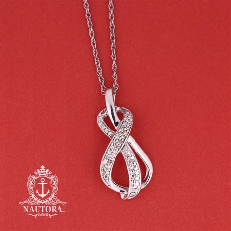 Diamond Infinity Necklace Sterling Silver Sx0002 Pb 2