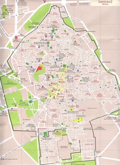 Marrakech Map Marrakech Medina