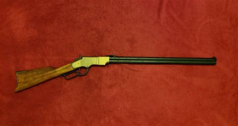 1860 Henry Lever Action Repeating Rifle Civil War Non Firing Denix