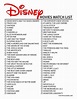 Printable List Of All Disney Movies