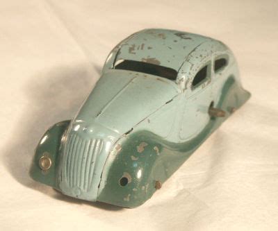 Classic Old Tin Wind-up Car Toy -- Antique Price Guide Details Page