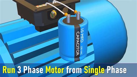 How To Run Three Phase Motor With Single Phase Supply Easy