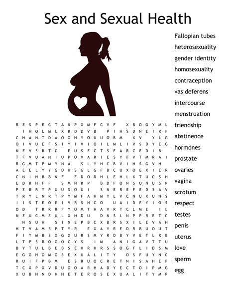 sex and sexual health word search wordmint
