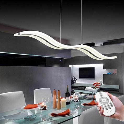 W Modern Wave Led Pendant Light Dimmable Fixture Ceiling Light