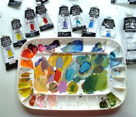 How To Keep Acrylic Paints From Drying Out On Your Palette Emptyeasel
