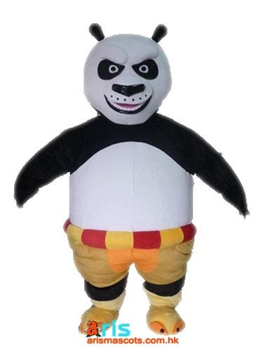 Adult Fancy Kungfu Panda Mascot Costume Cartoon Movie Character