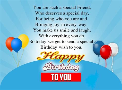 Birthday Wishes Special Friend Quotes Shortquotescc