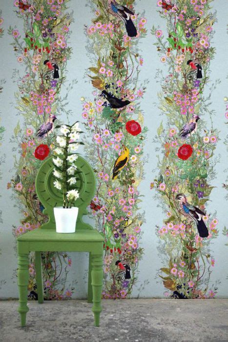 Whimsical Wallpaper Whimsical Crewel Floral Wallpaper Lelands