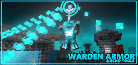 Warden Armor Echo Tools And Staff Minecraft Addon