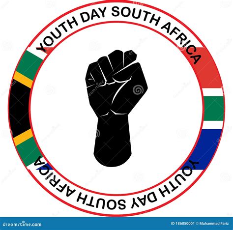 Youth Day South Africa Hand Drawn Sketch Vector Illustration Stock