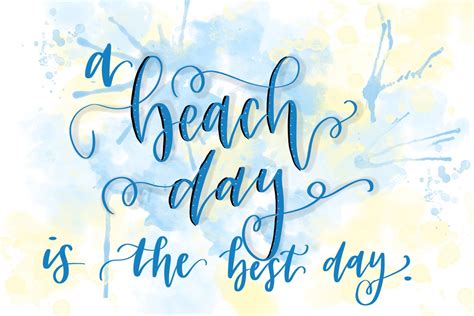 A Beach Day Is The Best Day Digital Download Etsy