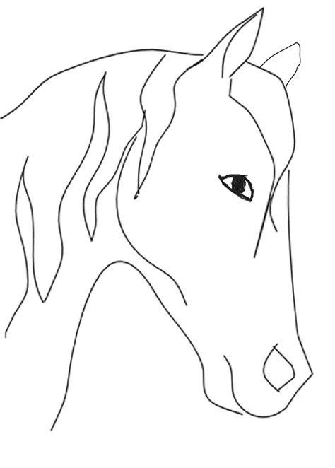 Horse Drawing Easy Cute Tamela Sager
