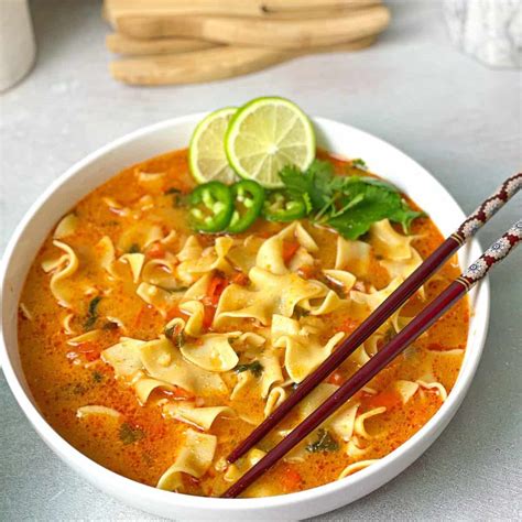 Tastegreatfoodie Thai Red Curry Noodle Soup Quick Meals