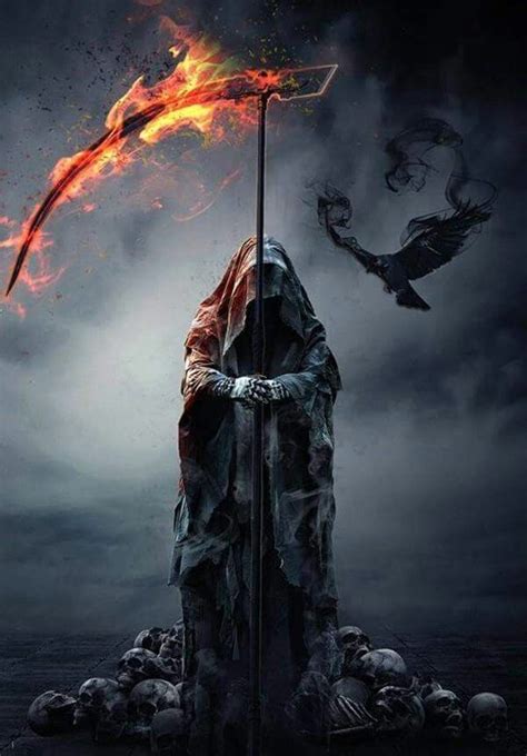 Pin By Sandra K Bowker On Grim Reapers Other Skulls Grim Reaper Art Dark Fantasy Art Grim