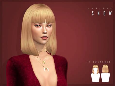 Sims 4 Hairs ~ Enrique Snow Hair