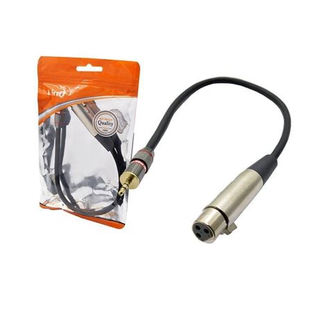 Cavo Audio Adattatore Da Jack 35 Mm Maschio A Xlr Femmina Dj Team