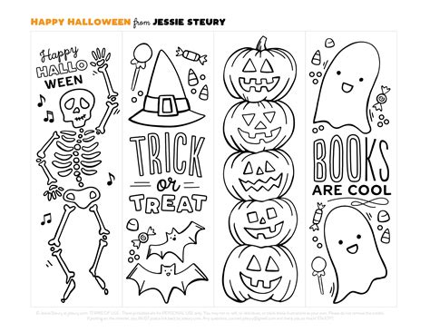 Free Halloween Bookmarks — Jessie Steury