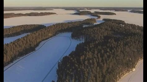 Tour Skating On Frozen Lake Saimaa Punkaharju Finland Youtube