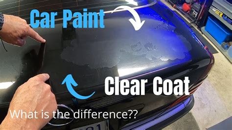 Car Clear Coat Difference Between Clearcoat And Car Paint Youtube