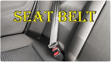Replacing Seat Belt Youtube