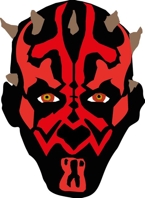 Download Head Illustrator Character Darth Fictional Drawing Maul Hq Png