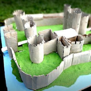 Learn a variety of technical. Caerphilly castle model | Castle crafts, Castle project ...